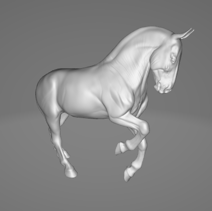Friesian Stallion "Fryz" Custer Version by Mirek_art / unpainted resin model horse