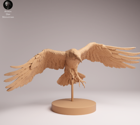 Fliegender Rabe von Animal Den Miniatures