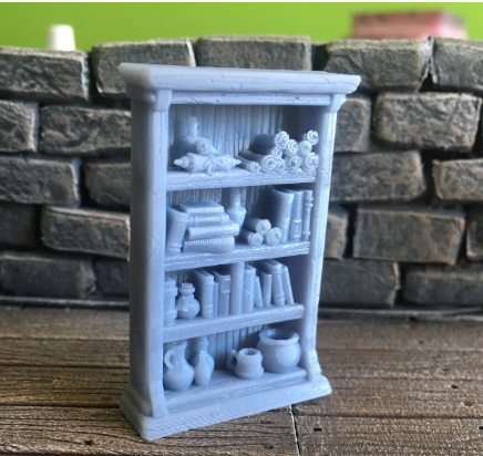 Bücherregal von Gracewindale / unbemalte Resin Miniatur