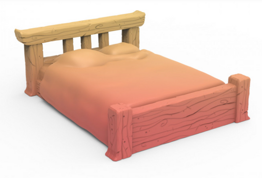 Bett von Gracewindale / unbemalte Resin Miniatur