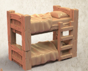 Hochbett mit Leiter von Gracewindale / unbemalte Resin Miniatur