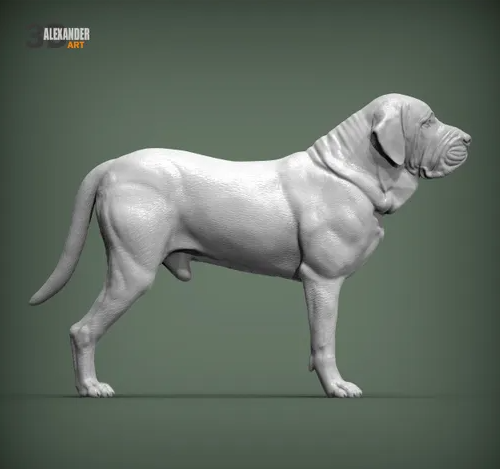 Fila Brasileiro von Alexander3dart / unbemalter Resin Druck
