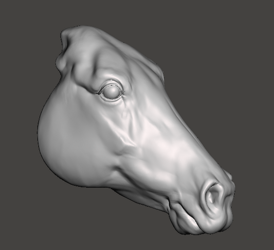 Achal Tekkiner Kopf zum custen von Printed Ponies / Resin 3D Druck