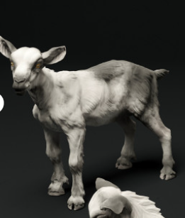 Baby goat no. 5 from Animal den miniatures