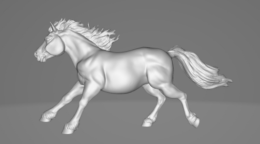 Racing Shetland pony "Lightning" by Printed Ponies