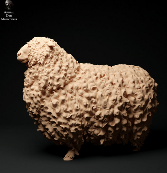 Mouton à laine longue Devon et Cornwell n° 5 par Animal den miniatures