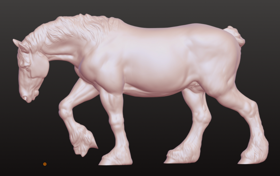 Draft Horse Stute "Poppy" von Printed Ponies als 3D Druck