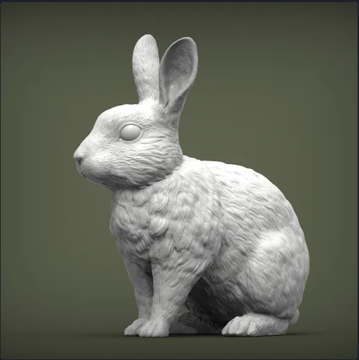 Hase von Akuzmenko als 3D Druck