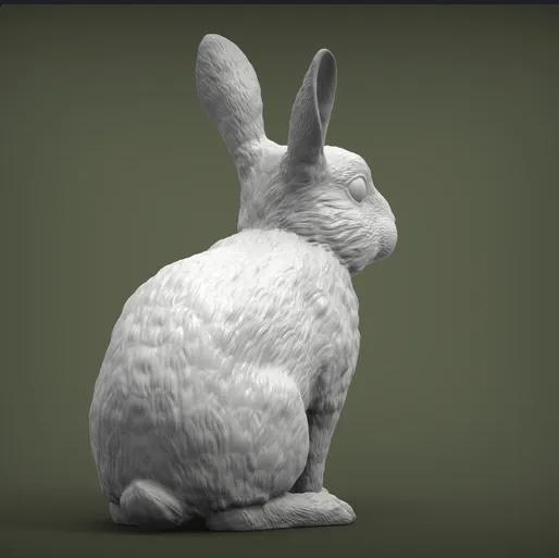 Hase von Akuzmenko als 3D Druck