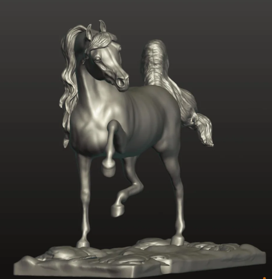 Gracefully beautiful Arabian stallion "Tariq" by Aislinn Brender Ford as 3D print