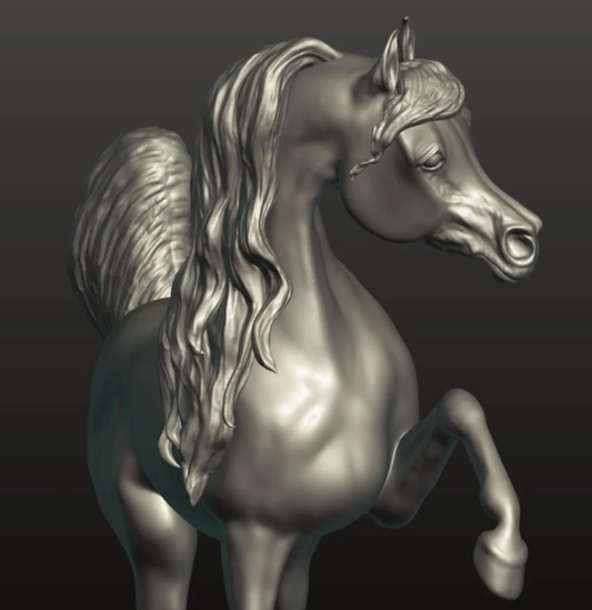 Anmutig schöner Araberhengst "Tariq" von Aislinn Brender Ford als 3D Druck