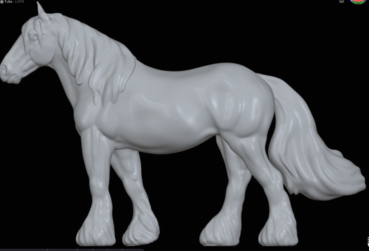 Draft Horse Stallion "Brave" by Neonmarecustoms as 3D print