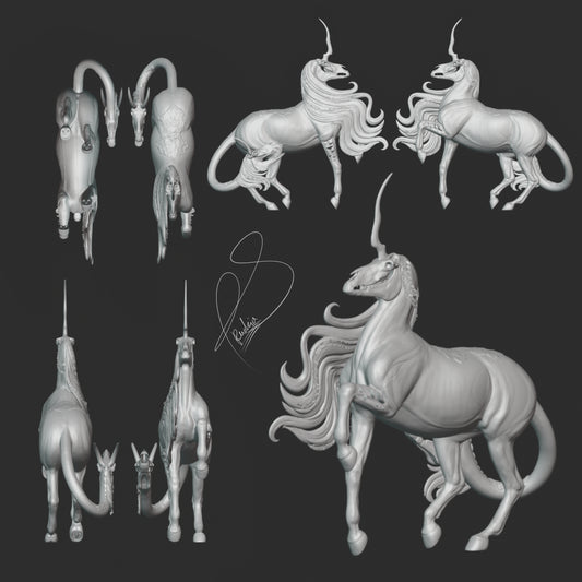 Cursed Unicorn Princess "Zlata" by Rudzia as 3D print