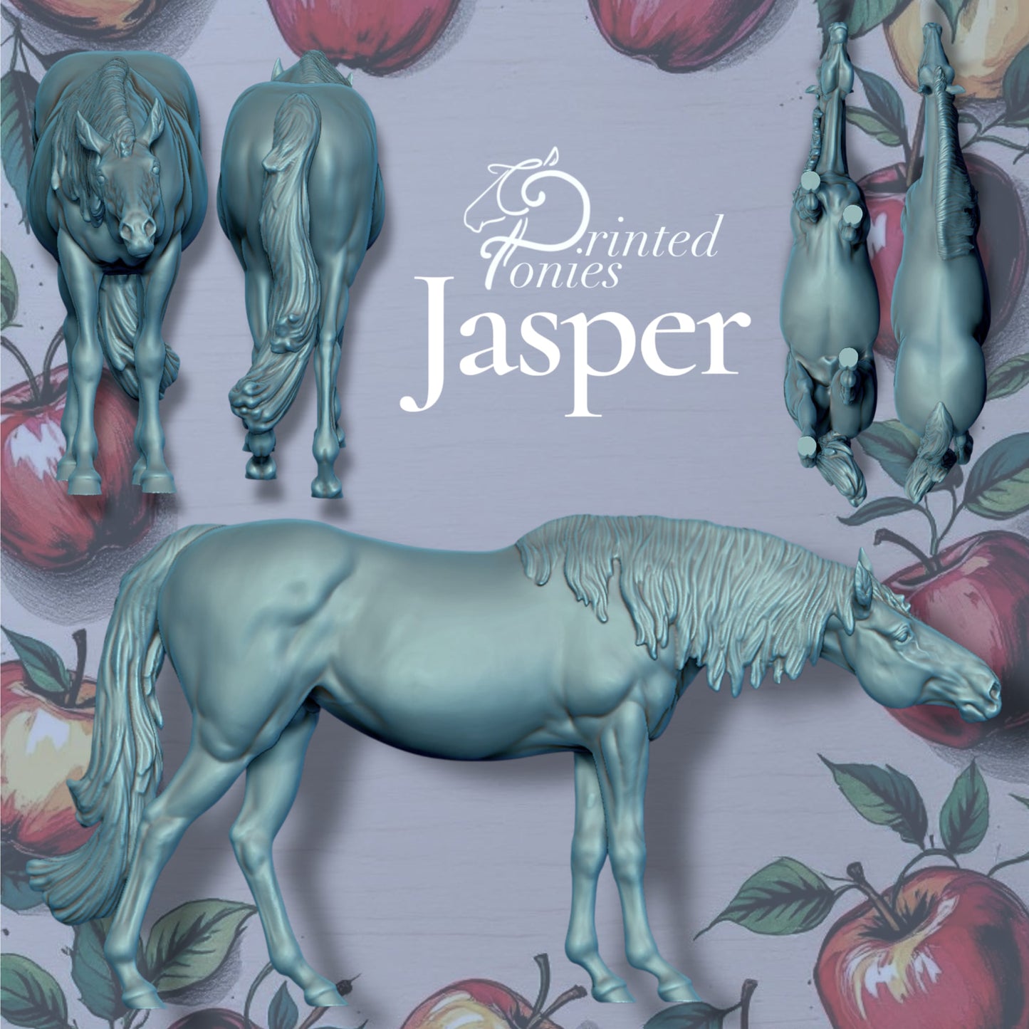 Hengst "Jasper" von PrintedPonies als 3D Druck