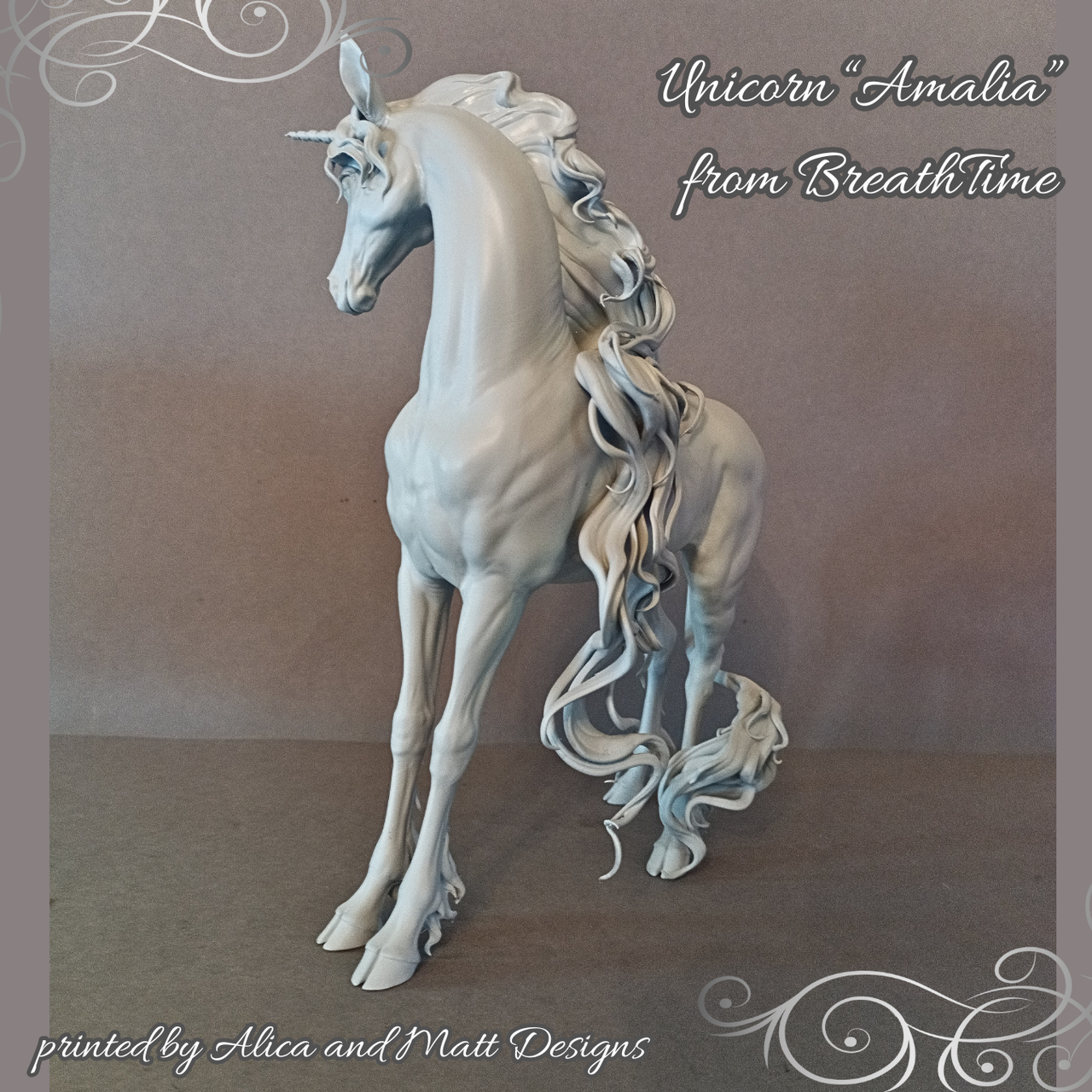 Magisch schönes Einhorn "Serene" von BreathTime als 3D Druck