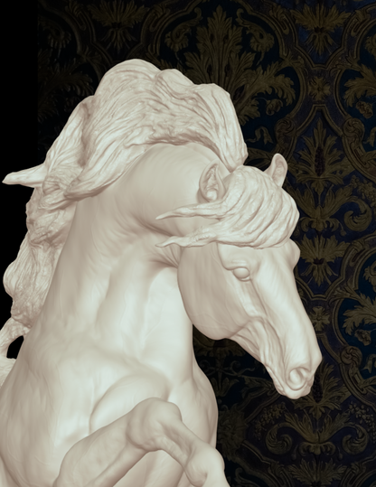Rennender Andalusierhengst "Armando" von Aislinn Brender Ford als 3D Druck