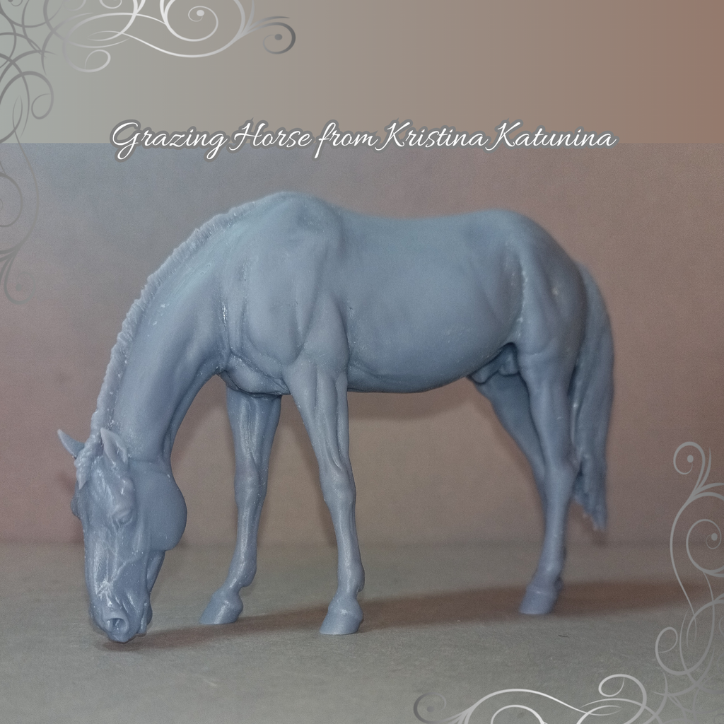 Cheval au pâturage de Kristina Katunina en impression 3D