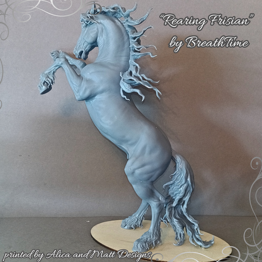 Steigender Friesenhengst "Dwaine" von BreathTime als 3D Druck