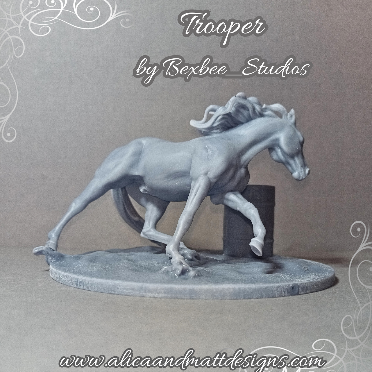 Trooper mit Barrel Race Base von Bexbee Studios als 3D Druck