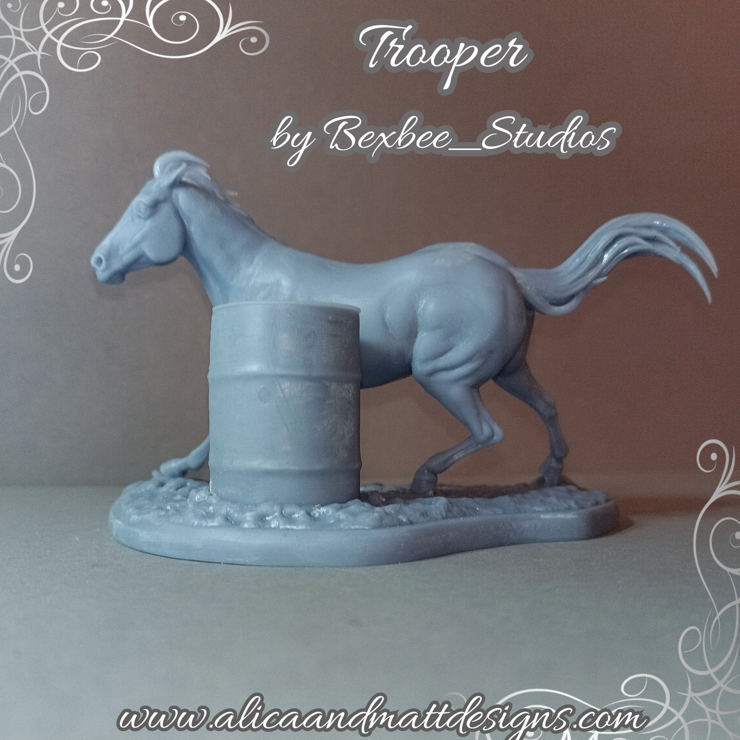 Trooper with Barrel Race Base by Bexbee Studios as 3D print