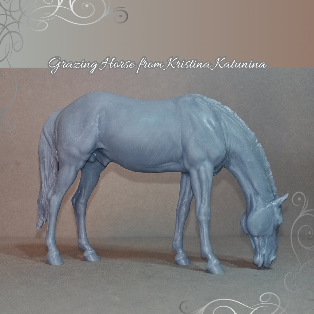 Cheval au pâturage de Kristina Katunina en impression 3D