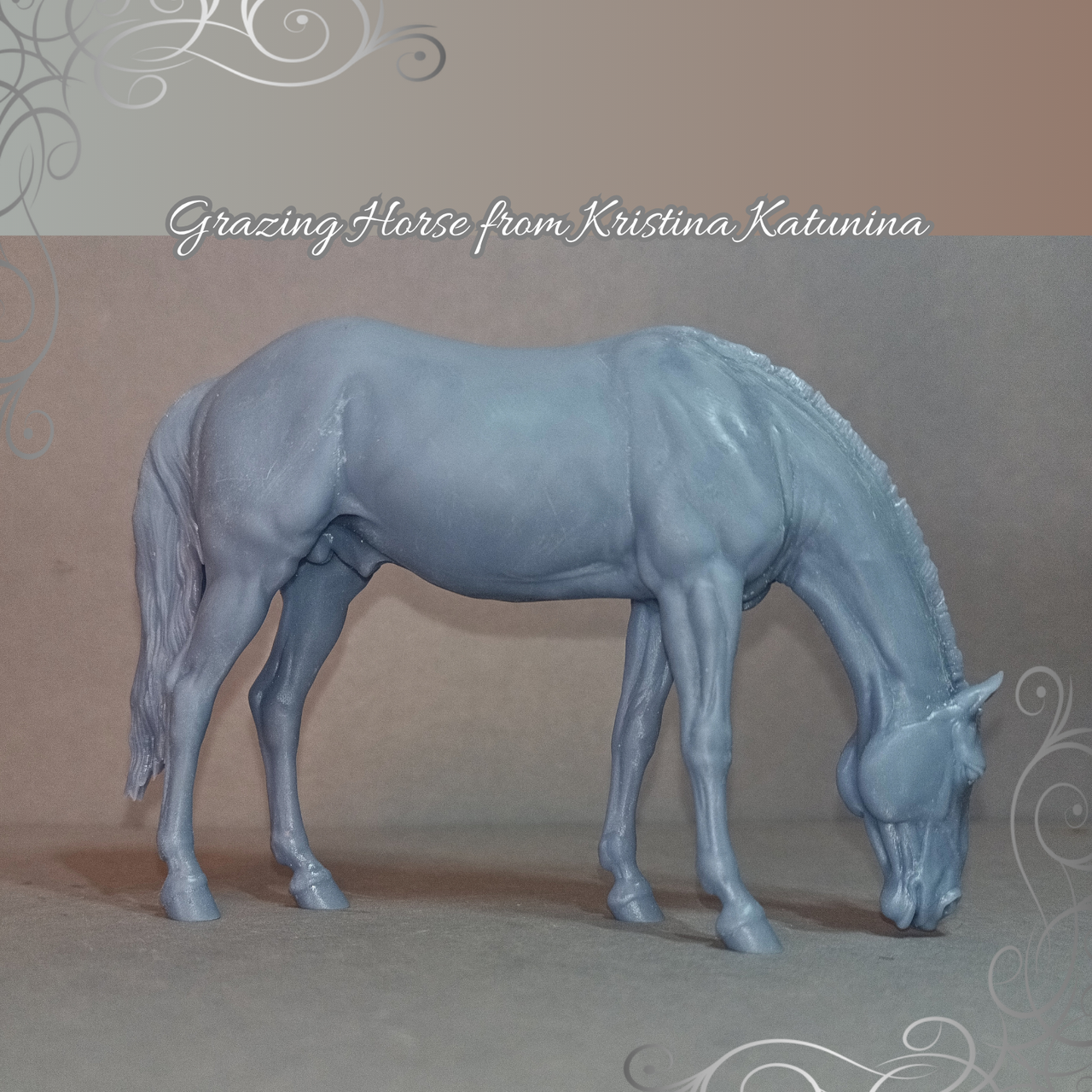 Cheval au pâturage de Kristina Katunina en impression 3D