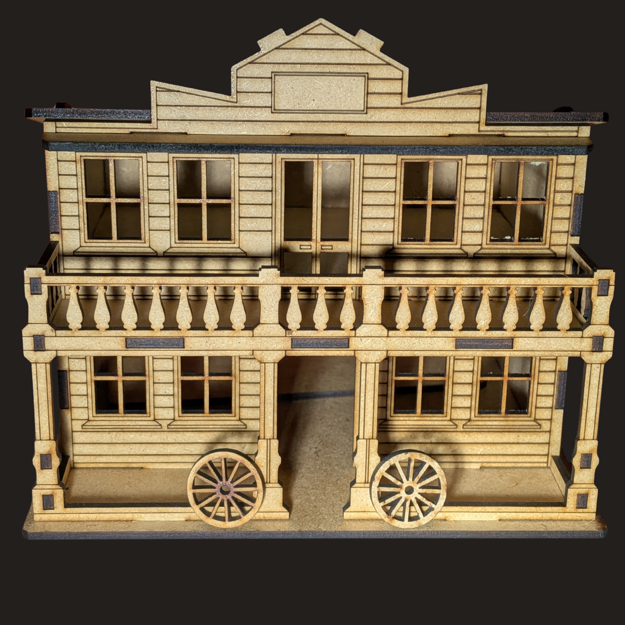 Western-Saloon / Holzbausatz für Dioramen