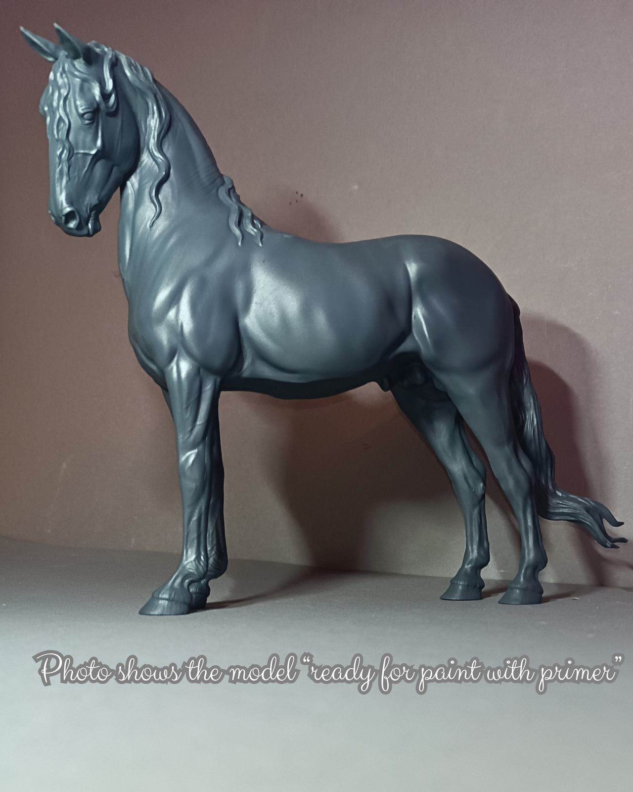 Elegant warmblood stallion by Mirek_Arts as a 3D print