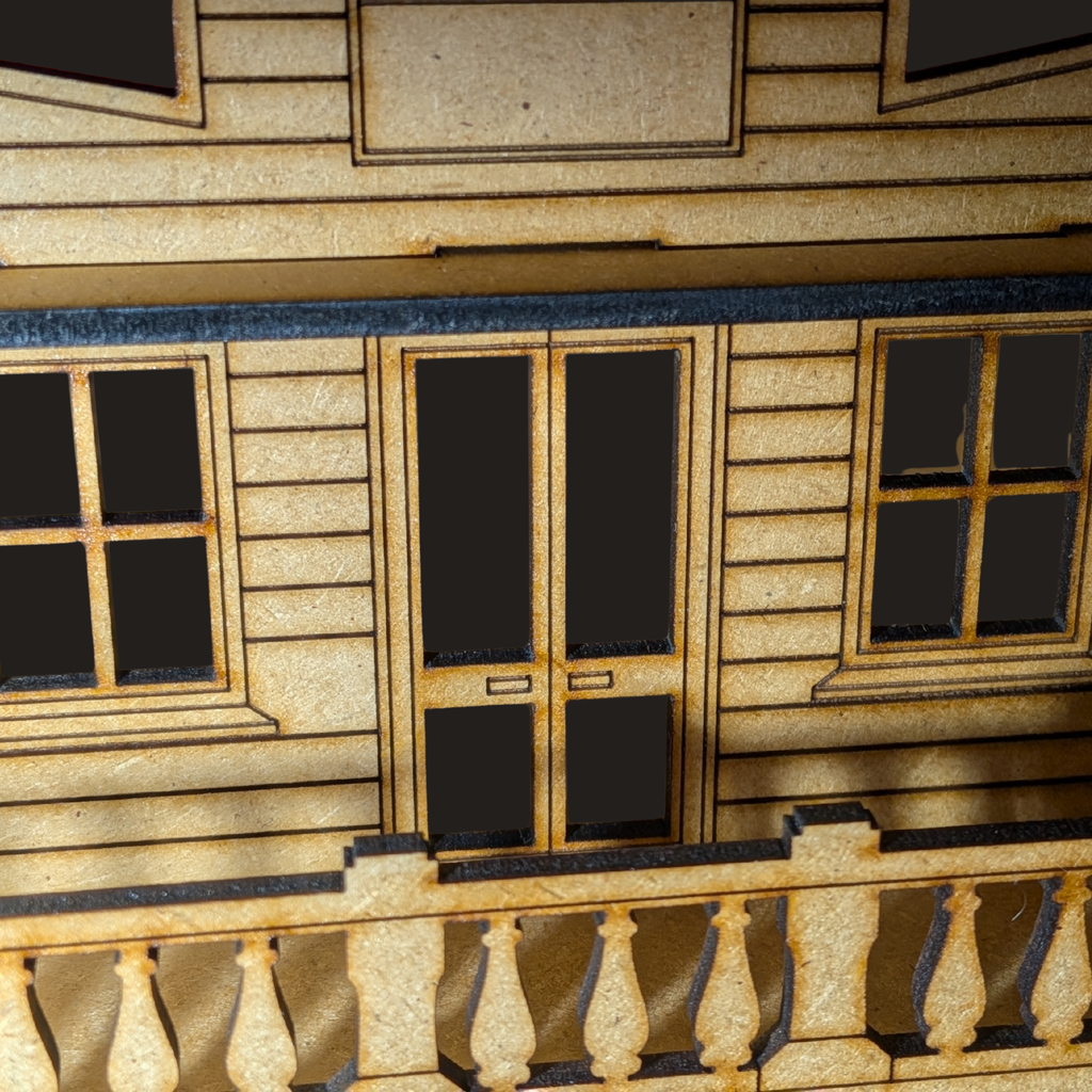 Western-Saloon / Holzbausatz für Dioramen