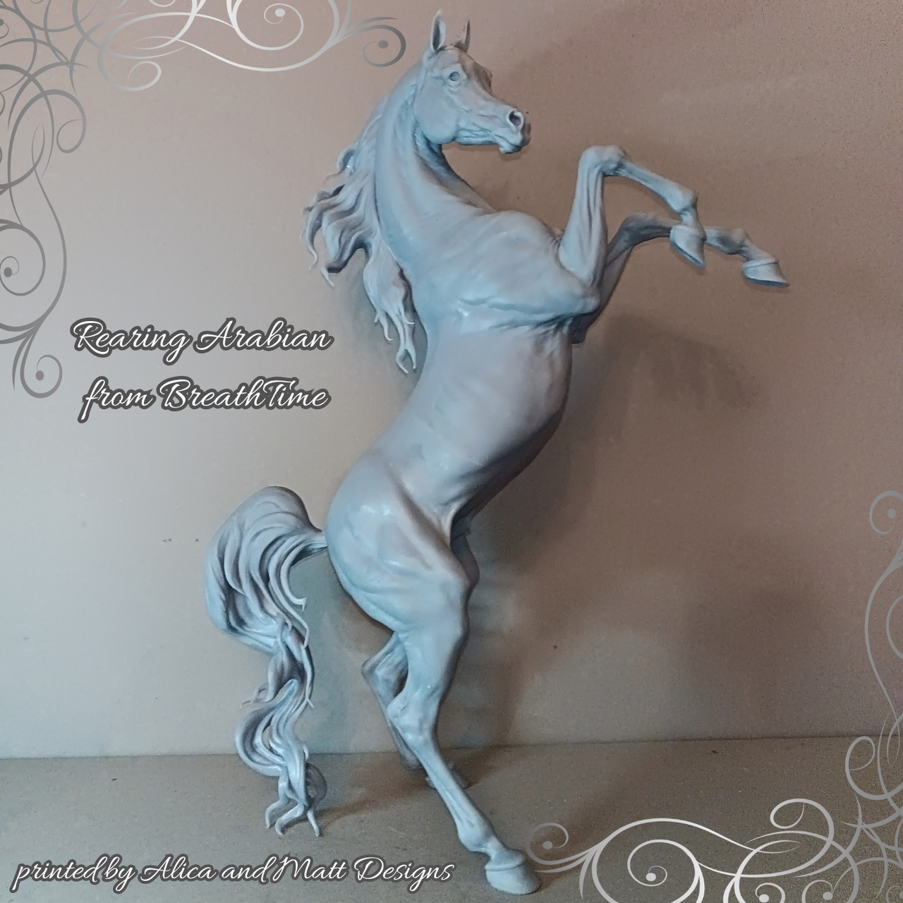 Rearing Arabian by BreathTime as 3D print