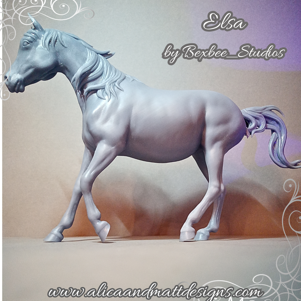Jument arabe Elsa des studios Bexbee en impression 3D