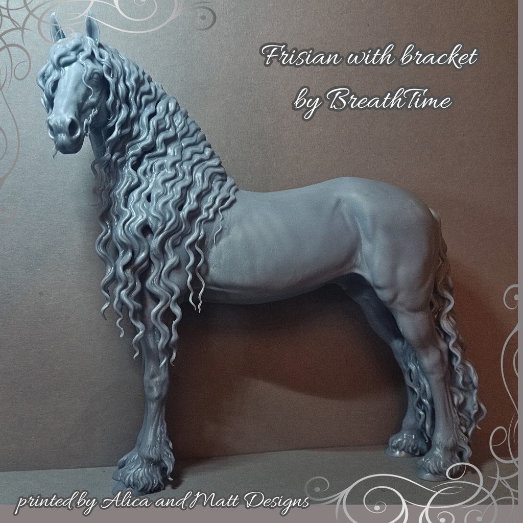 Frisian Stallion "Silvester with bracket" by BreathTime as 3D print