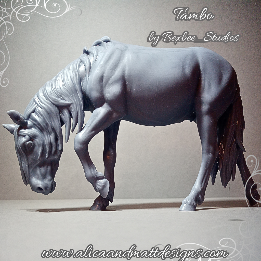 Étalon Mustang Tambo des Bexbee Studios en impression 3D