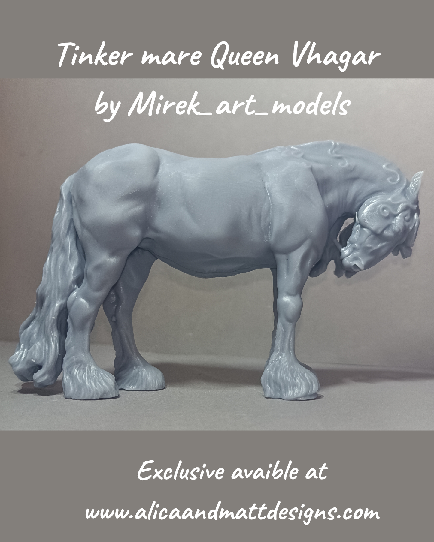 Noble Tinker mare named "Queen Vhagar" by Mirek_Art_models / Exclusively available from us