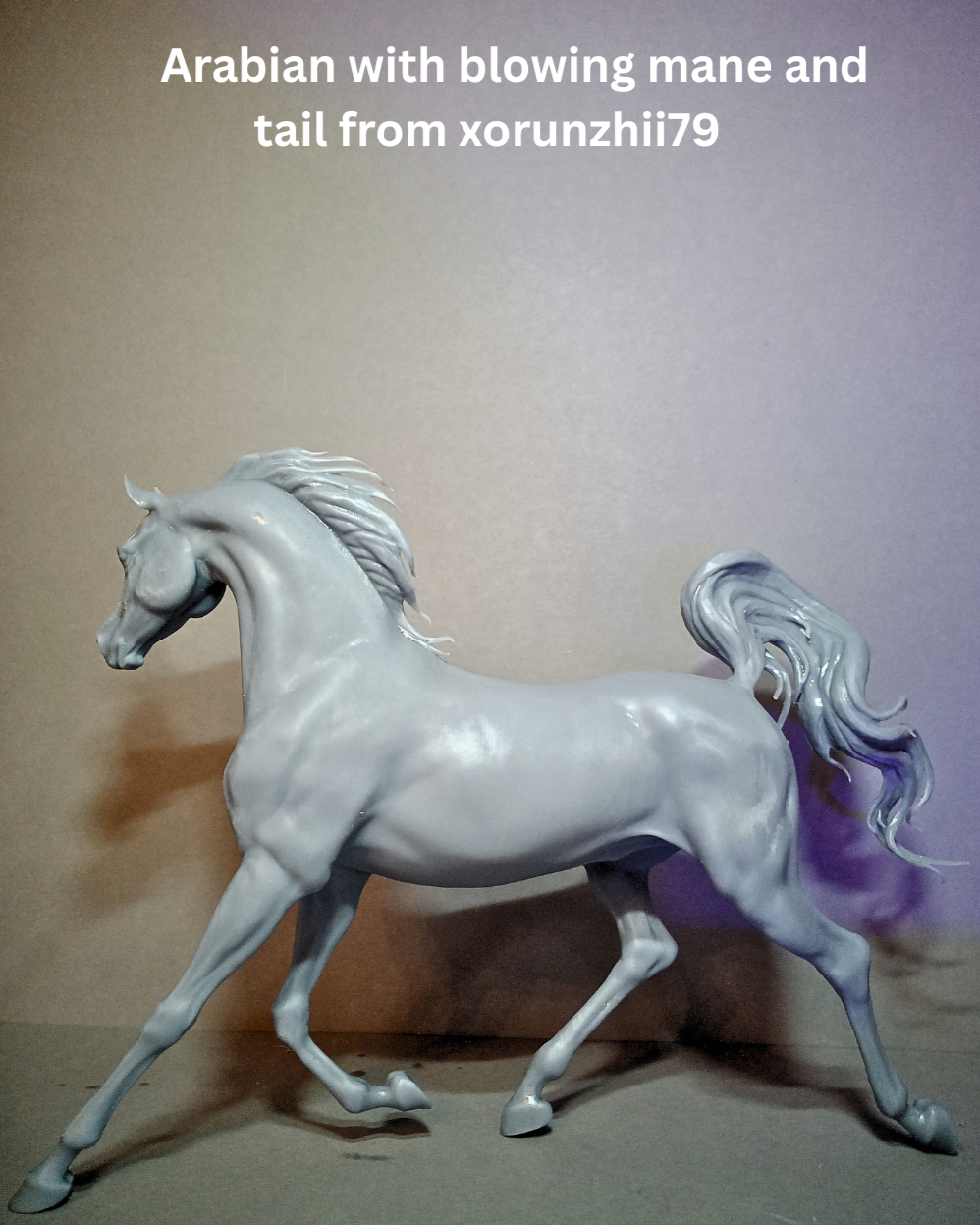Arabe à la crinière et à la queue flottantes par xorunzhii79 en impression 3D
