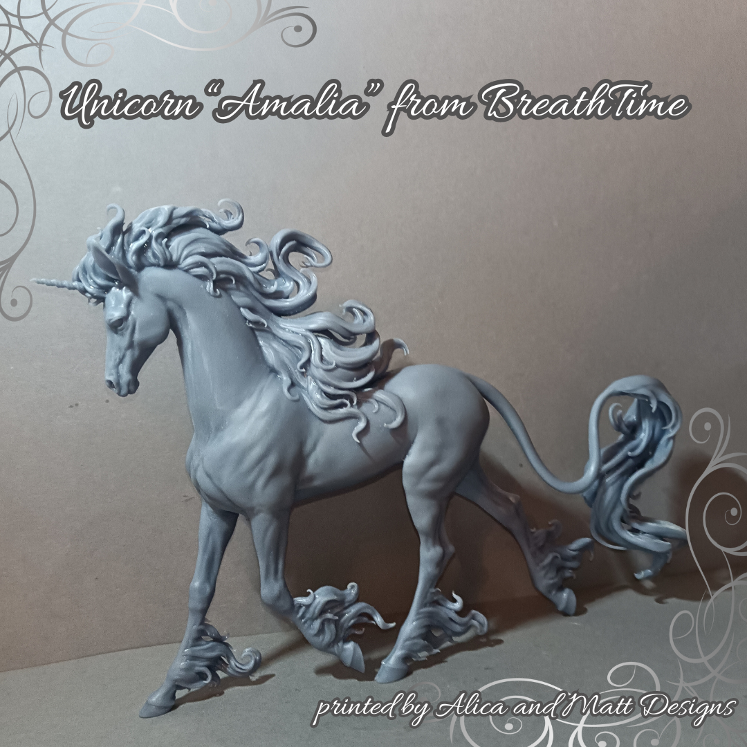 Magisch schönes laufendes Einhorn "Amalia" von BreathTime als 3D Druck