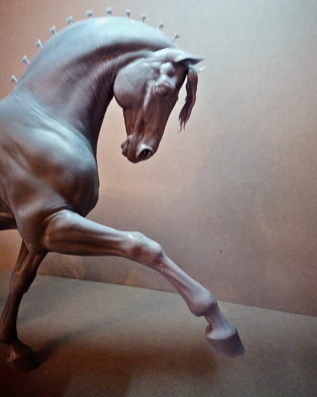 Andalusian mare with dressage mane as 3D print