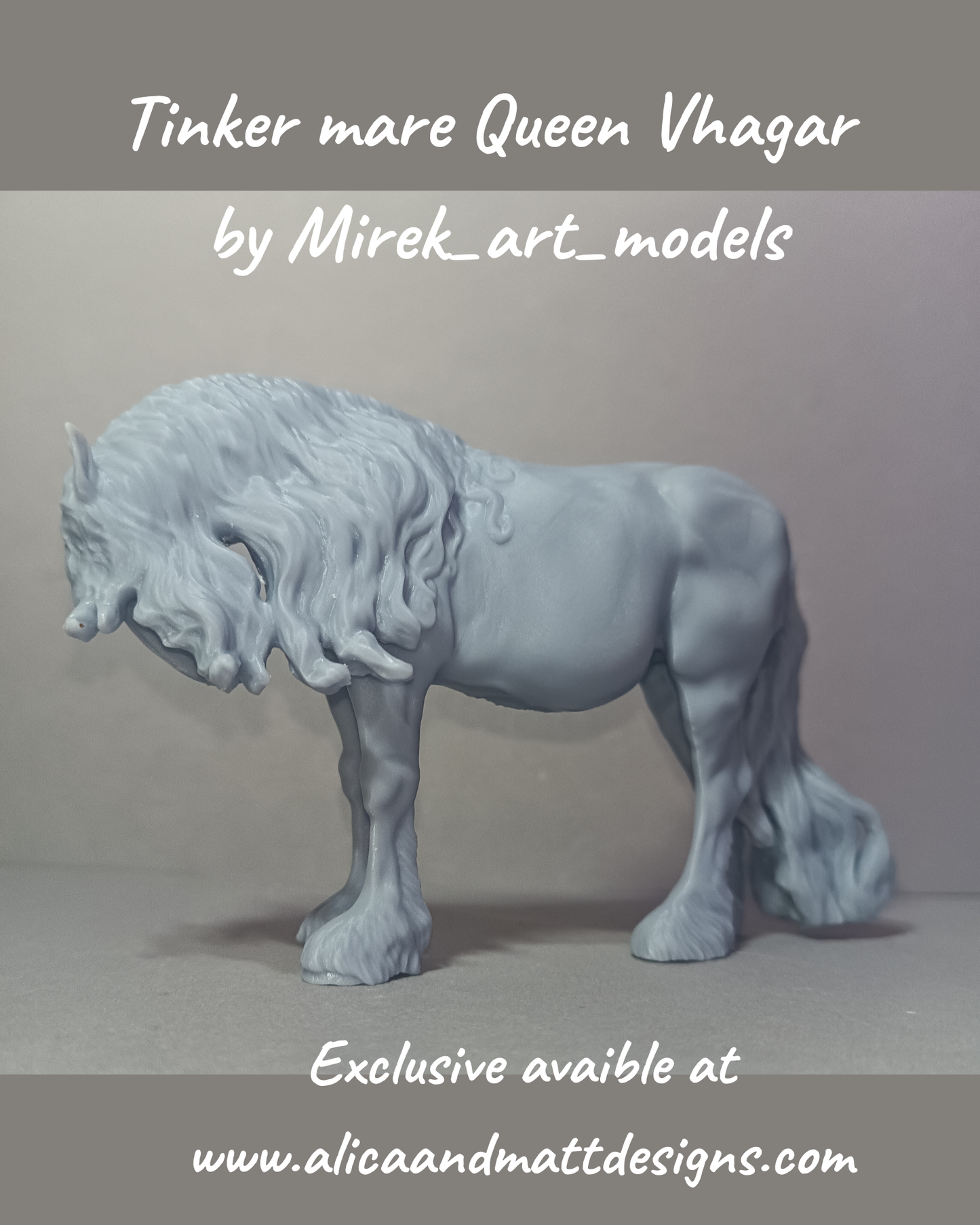 Noble Tinker mare named "Queen Vhagar" by Mirek_Art_models / Exclusively available from us