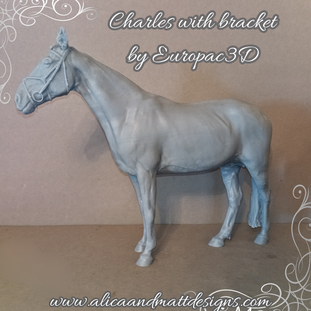 Cheval avec licol « Charles » par Europac3D en impression 3D