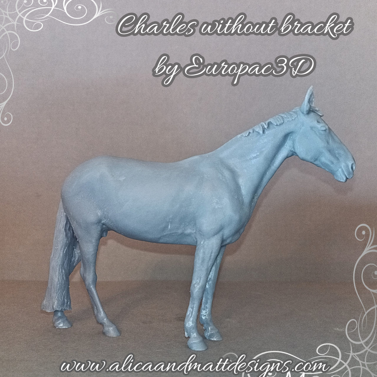 Cheval "Charles" sans licol d'Europac3D en impression 3D
