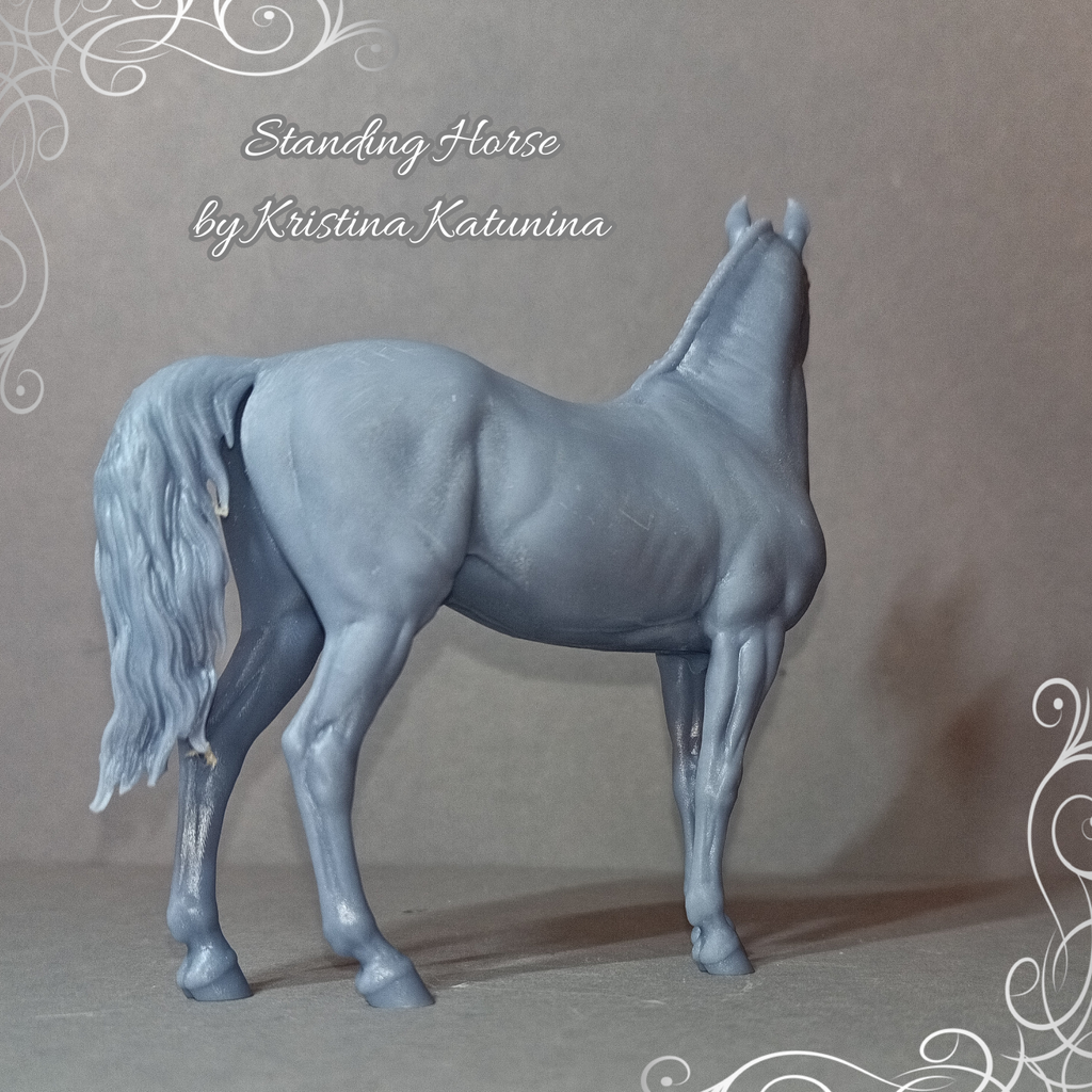 Stehendes Pferd von Kristina Katunina als 3D Druck