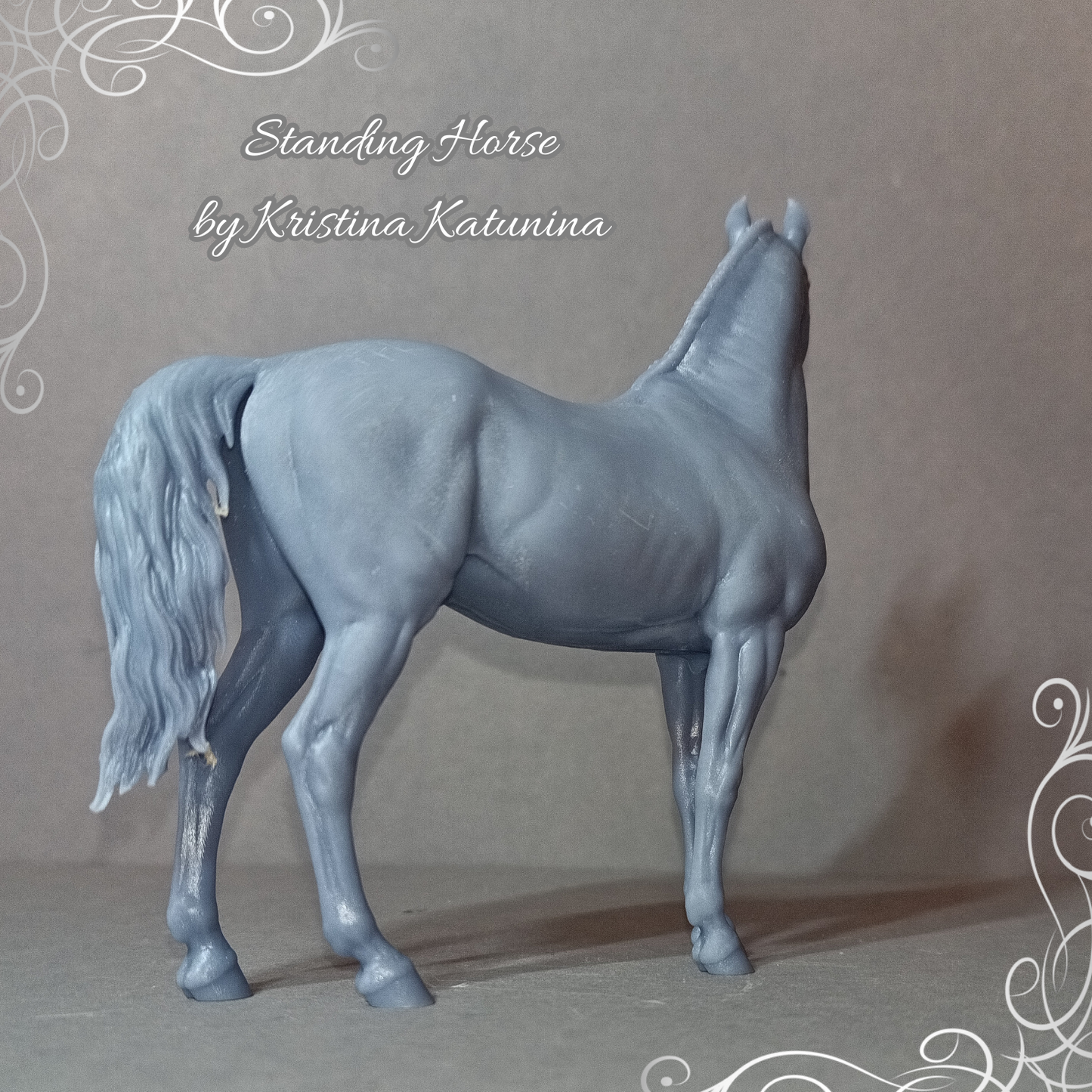 Stehendes Pferd von Kristina Katunina als 3D Druck