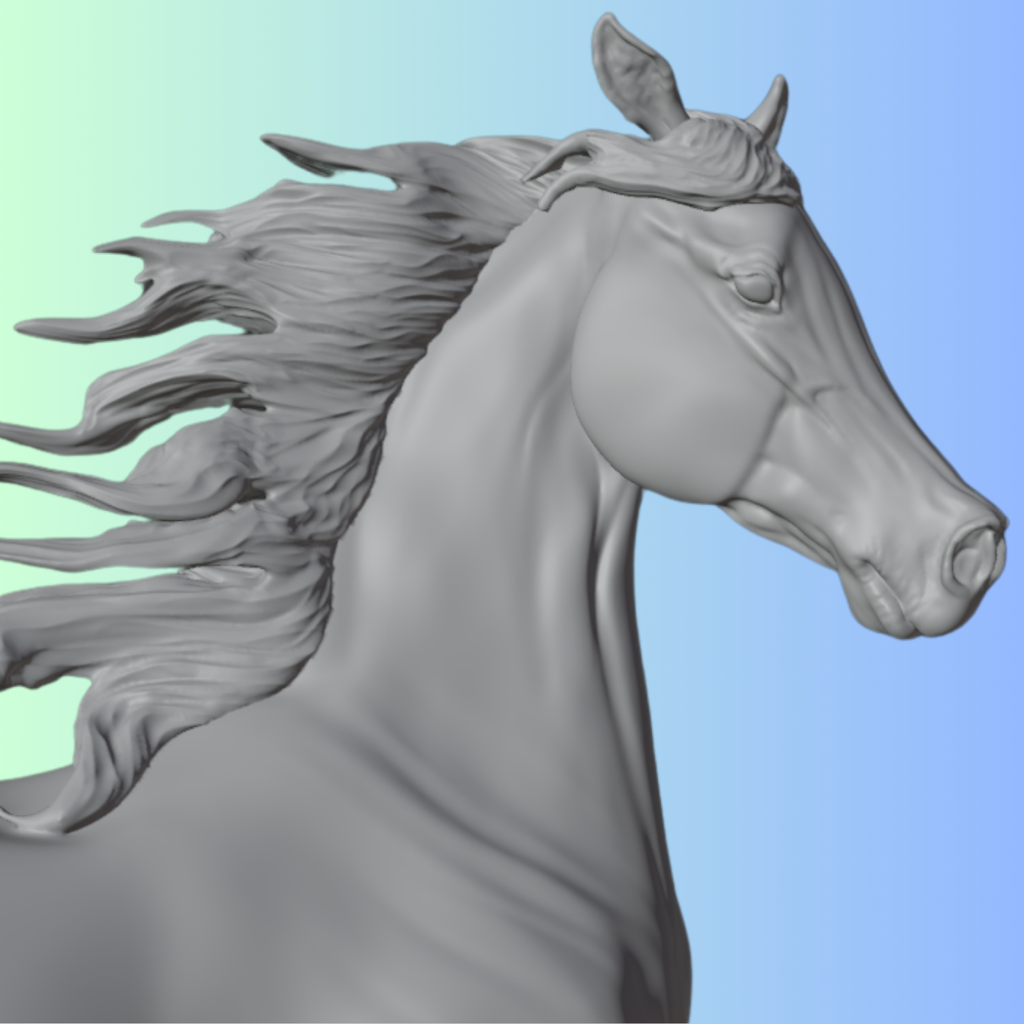 Jument arabe "Empress" par Mirek_art en impression 3D / Disponible uniquement chez nous !