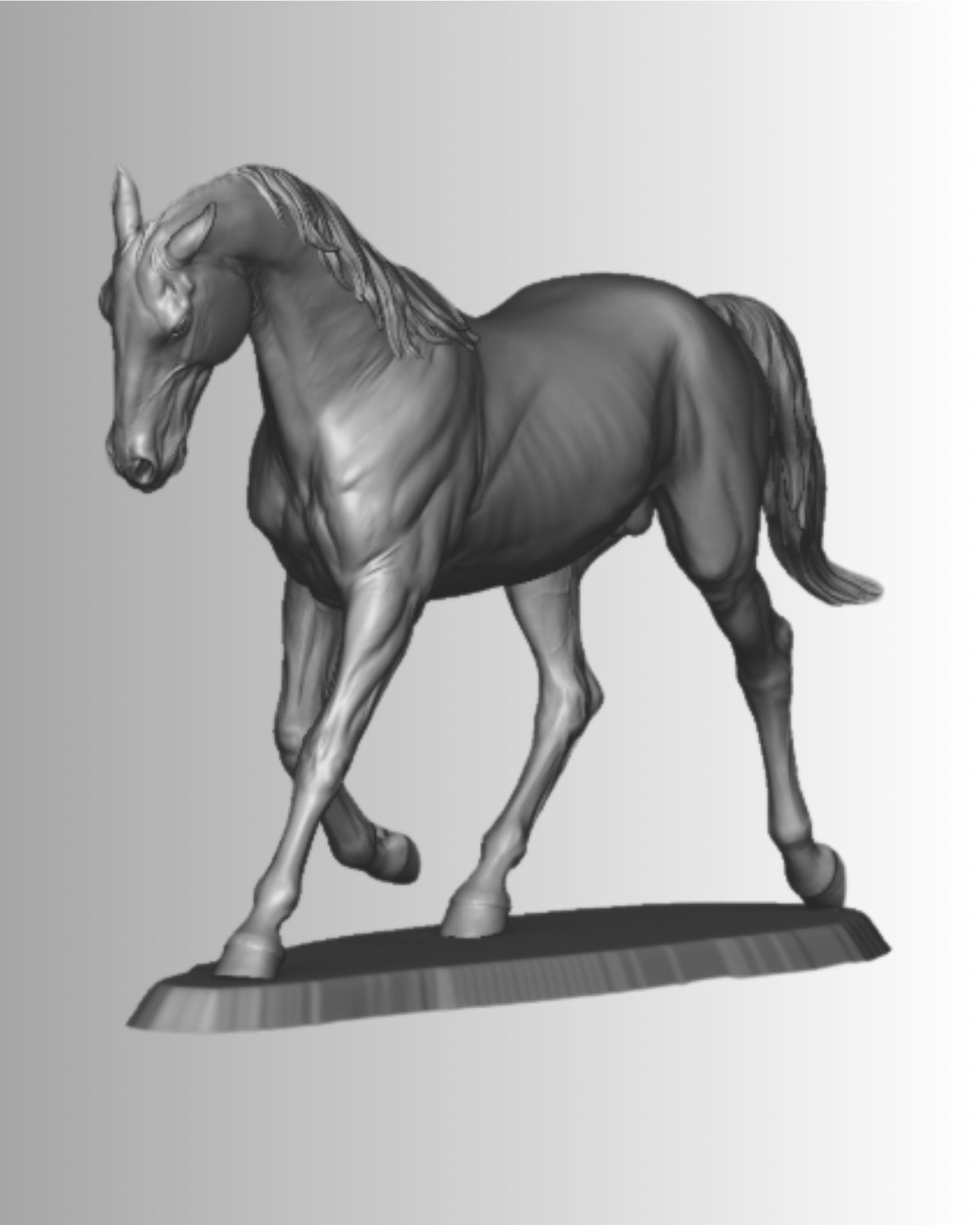 Trabender Akhal-Teke de Kristina Katunina en impression 3D