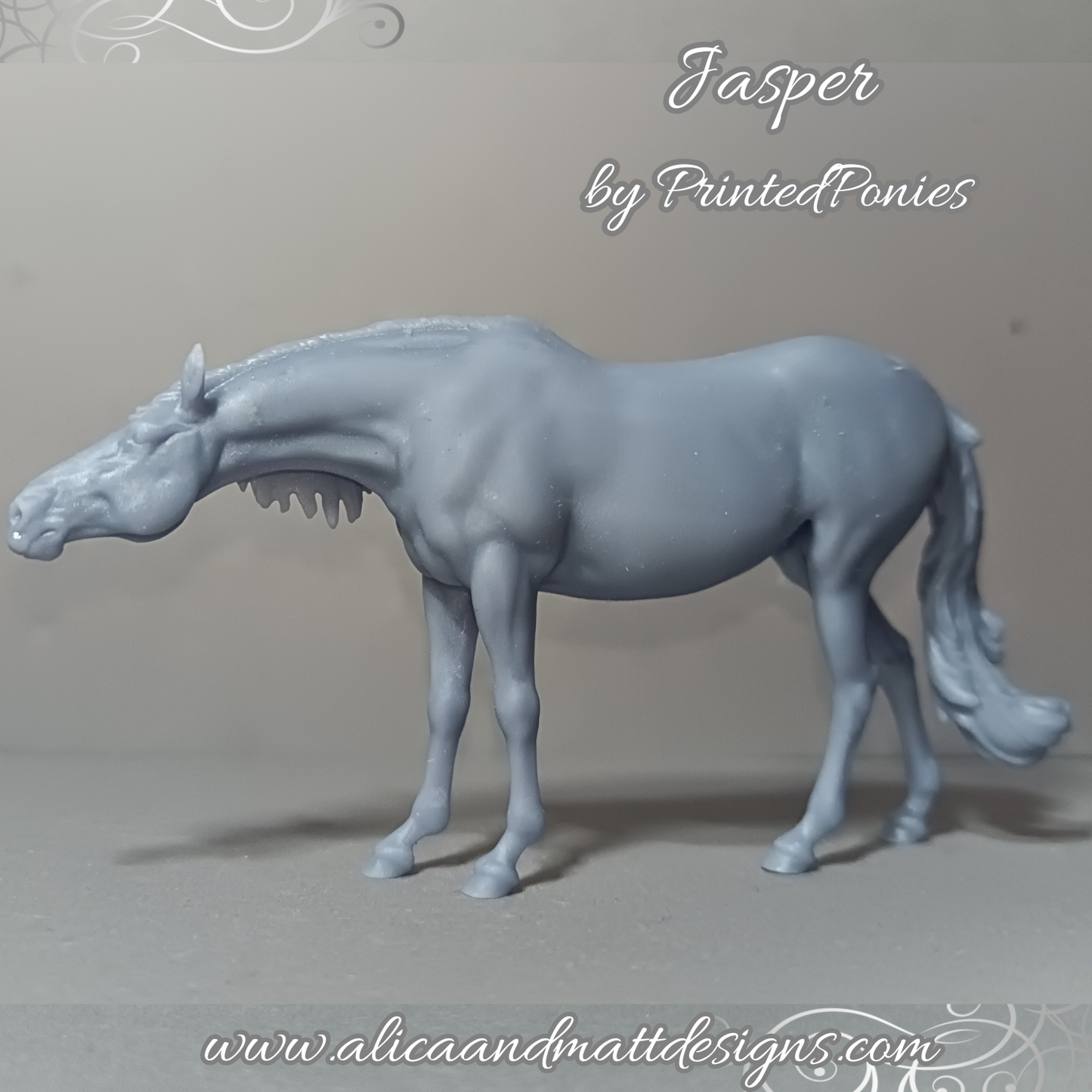 Hengst "Jasper" von PrintedPonies als 3D Druck