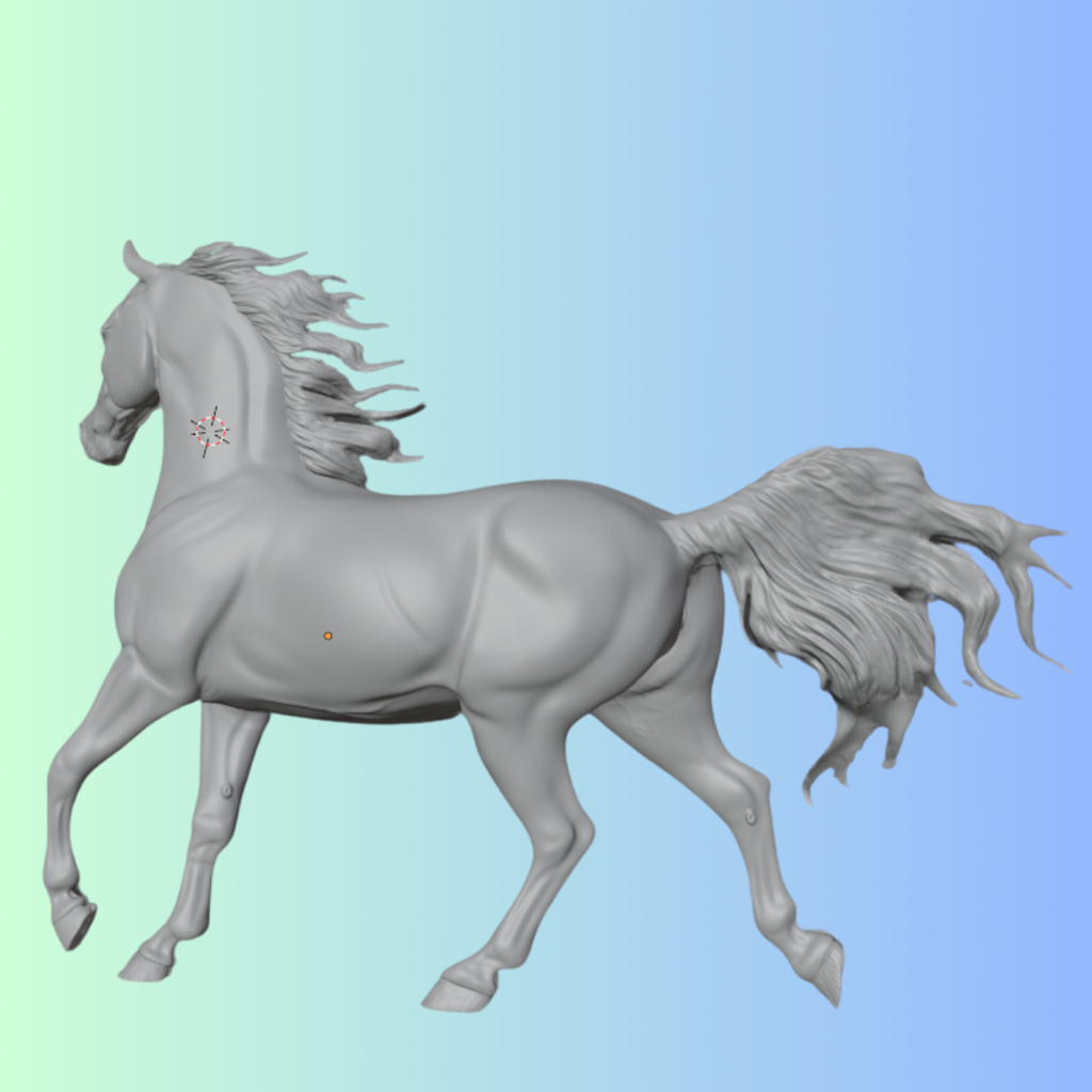 Jument arabe "Empress" par Mirek_art en impression 3D / Disponible uniquement chez nous !