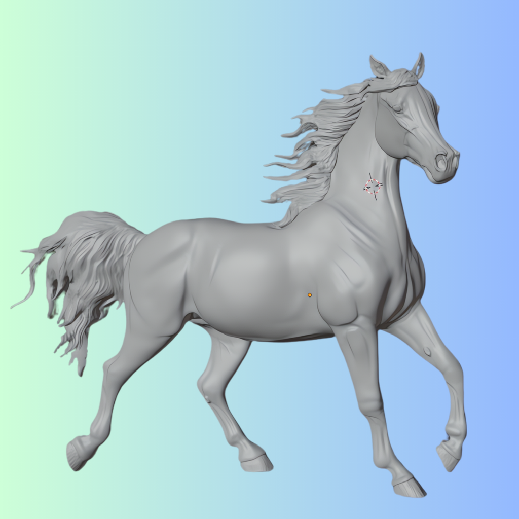 Jument arabe "Empress" par Mirek_art en impression 3D / Disponible uniquement chez nous !