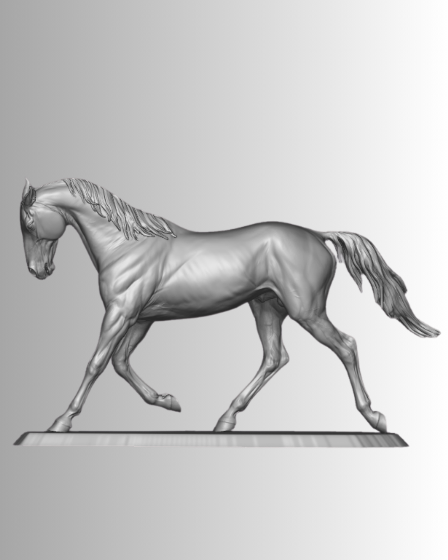 Trabender Akhal-Teke de Kristina Katunina en impression 3D