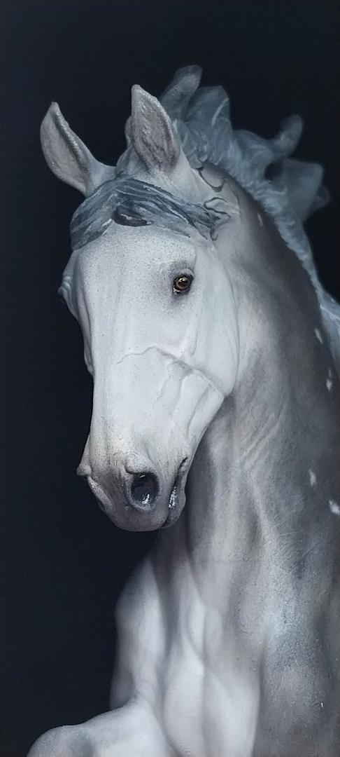 Friesian mare by Mirek_arts as a model horse / Exclusive model