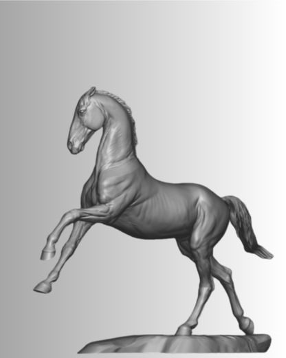 Rising Akhal-Teke de Kristina Katunina en impression 3D